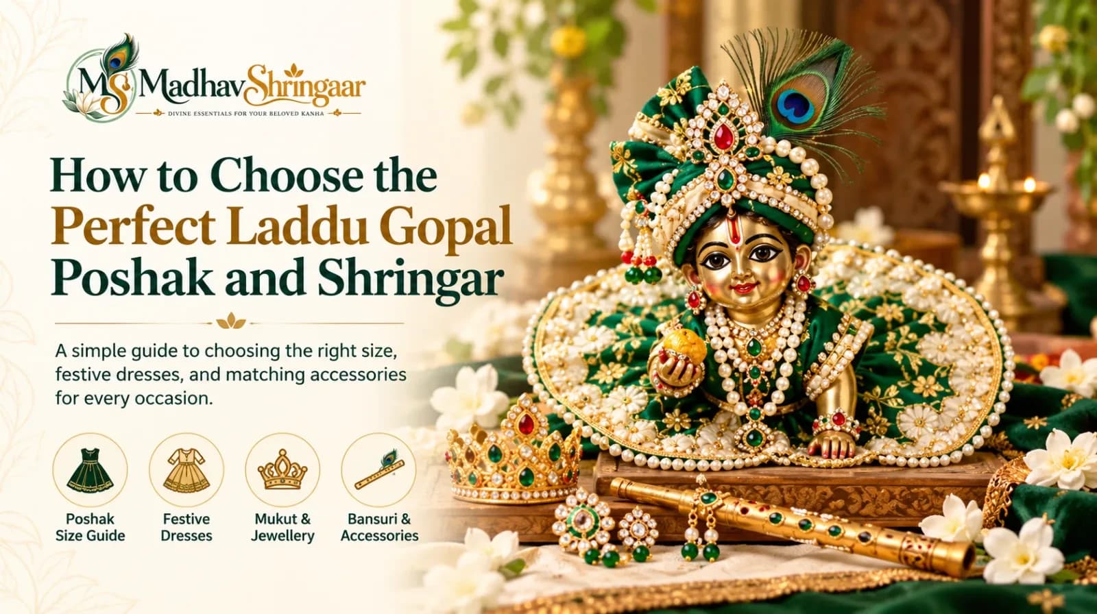 How to Choose the Perfect Laddu Gopal Poshak and Shringar